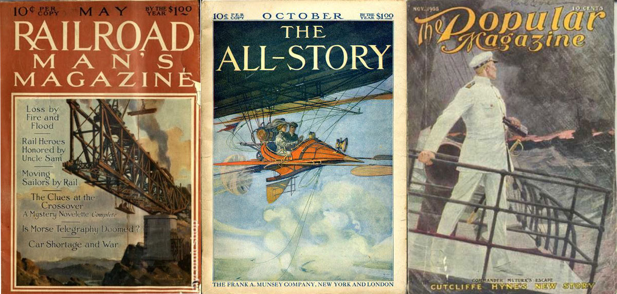 pulpcovers vanaf 1905