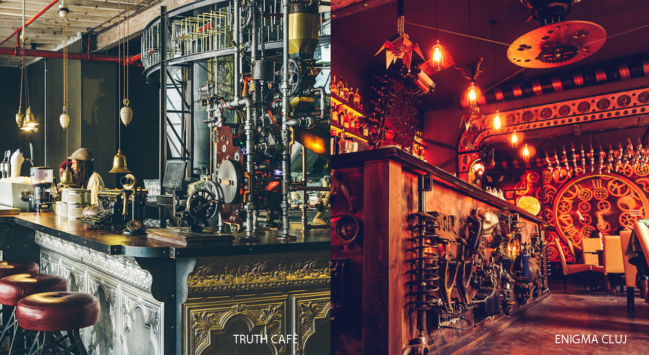 Steampunk themed cafés