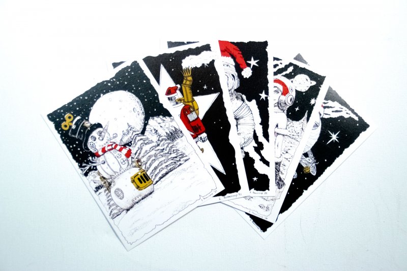 Set van 5 postkaarten